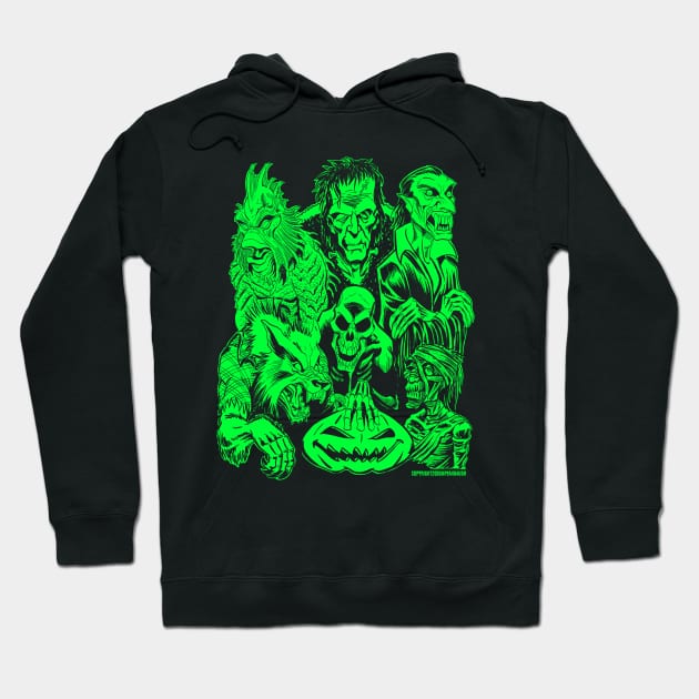 Monster Rally Hoodie by BryanBaugh